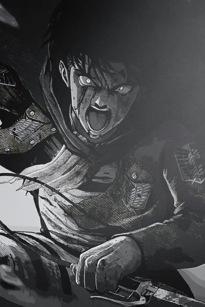 Levi Ackerman Attack On Titan Original Image Distinctive Metal Poster