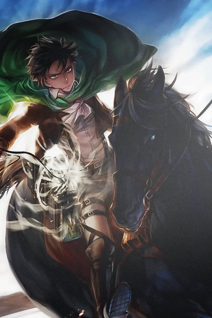 Levi Ackerman Attack On Titan Original Image Distinctive Printed Metal Poster