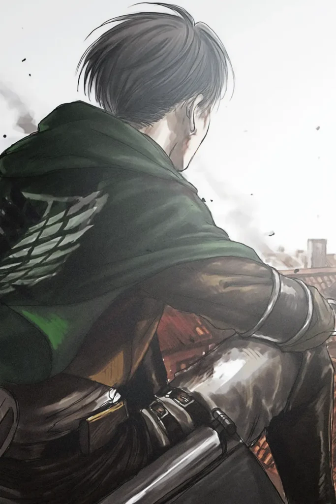 Levi Ackerman Attack On Titan Original Image Distinctive Printed Metal Wall Art
