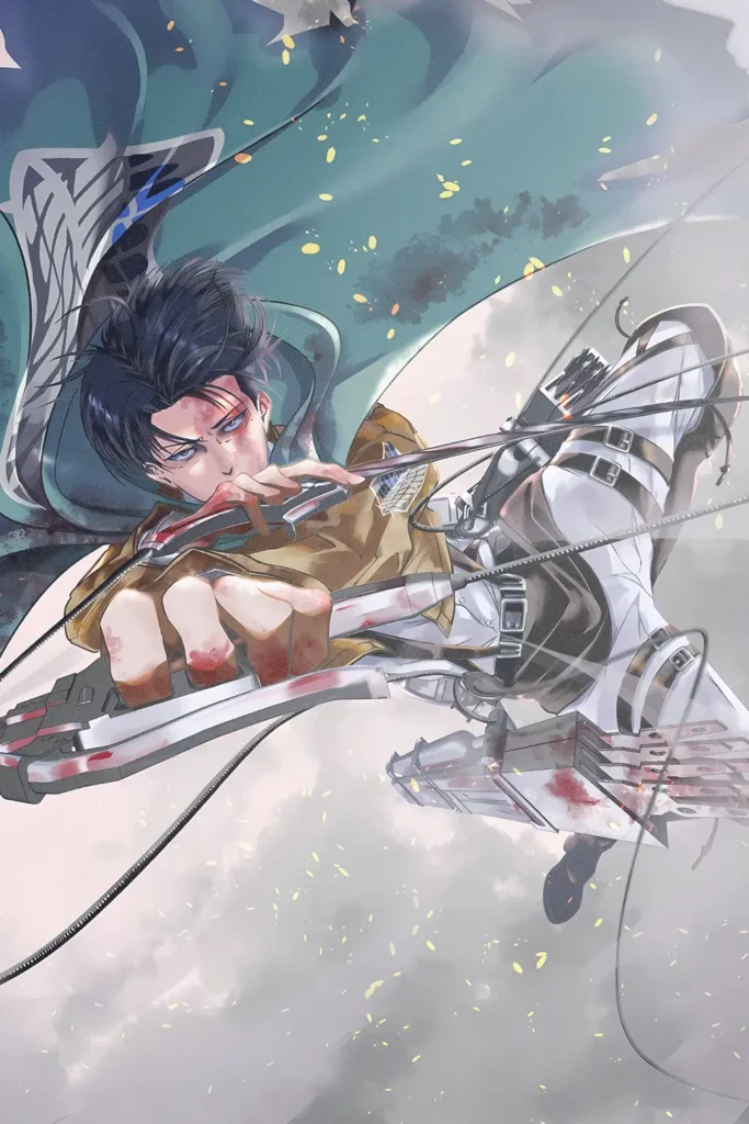 Levi Ackerman Attack On Titan Original Image Exclusive Metal Poster