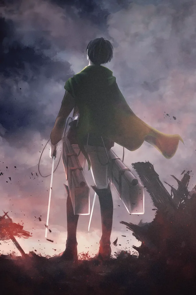 Levi Ackerman Attack On Titan Original Image Exclusive Metal Wall Art