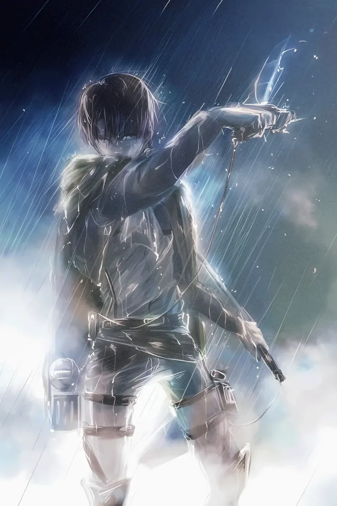 Levi Ackerman Attack On Titan Original Image Exquisite Metal Poster