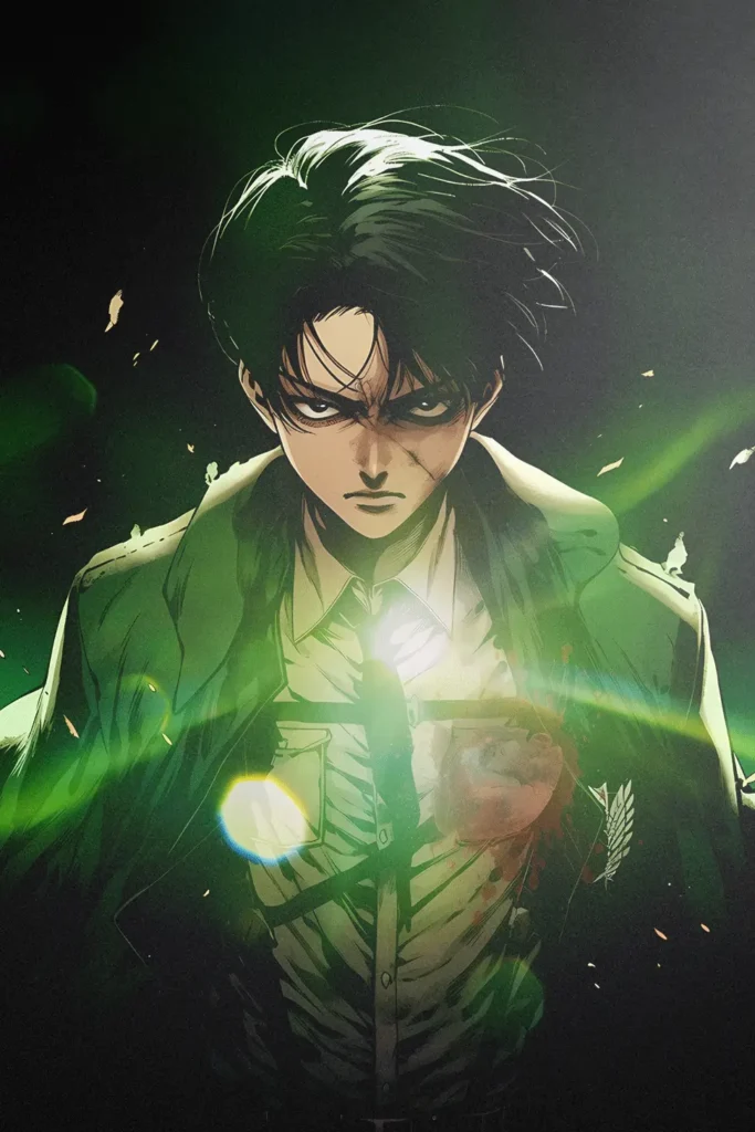 Levi Ackerman Attack On Titan Original Image Exquisite Metal Print Poster