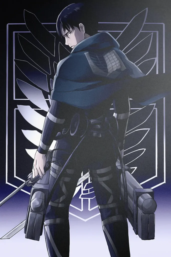 Levi Ackerman Attack On Titan Original Image Exquisite Metal Wall Art Poster