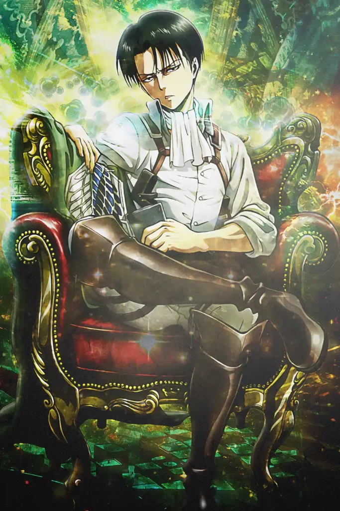 Levi Ackerman Attack On Titan Original Image Exquisite Metal Wall Poster