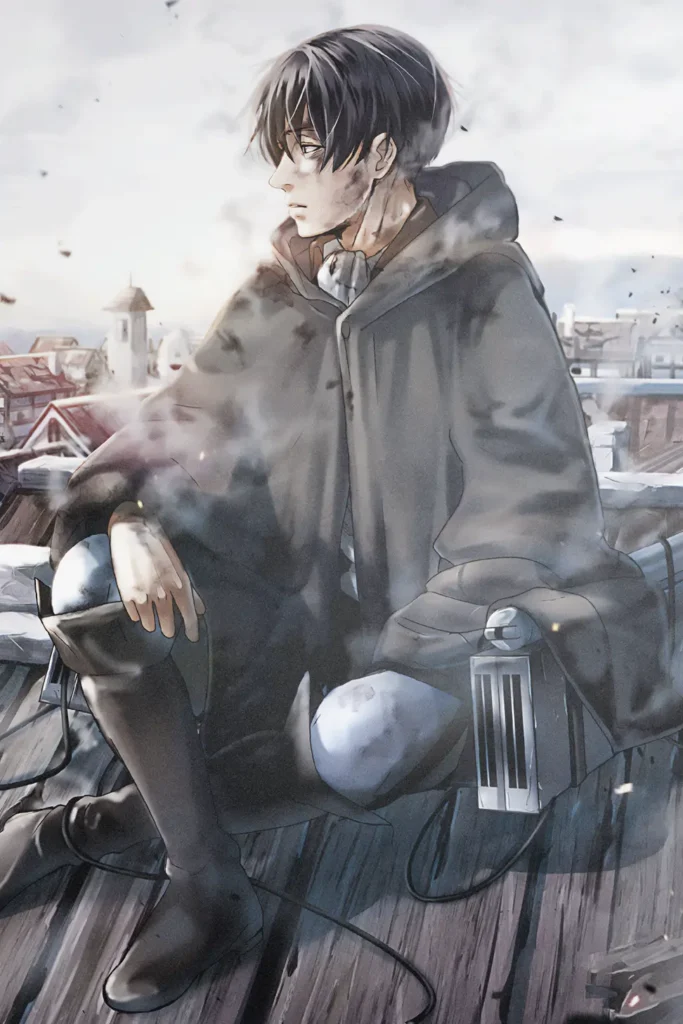 Levi Ackerman Attack On Titan Original Image High Quality Printed Metal Poster