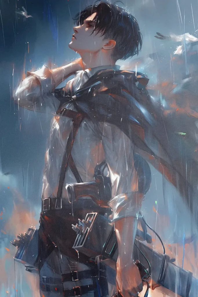Levi Ackerman Attack On Titan Original Image Metal Poster