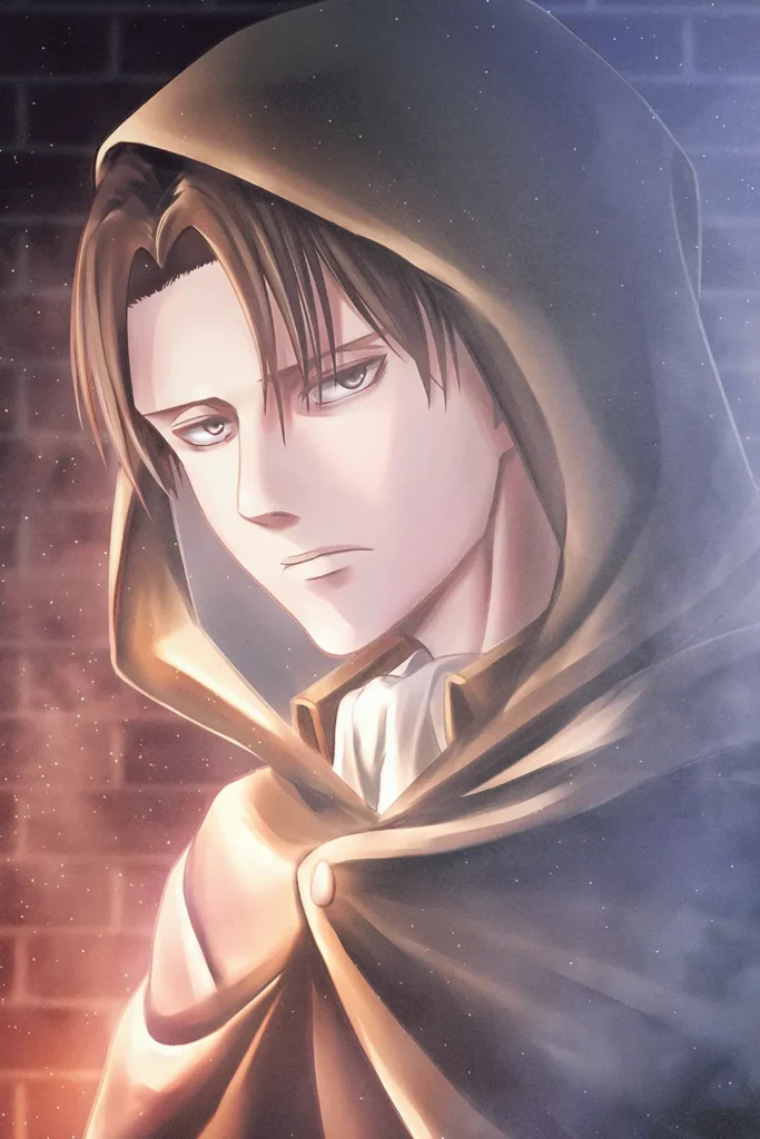 Levi Ackerman Attack On Titan Original Image Metal Print Wall Art