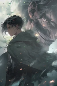 Levi Ackerman Attack On Titan Original Image Metal Wall Art Poster