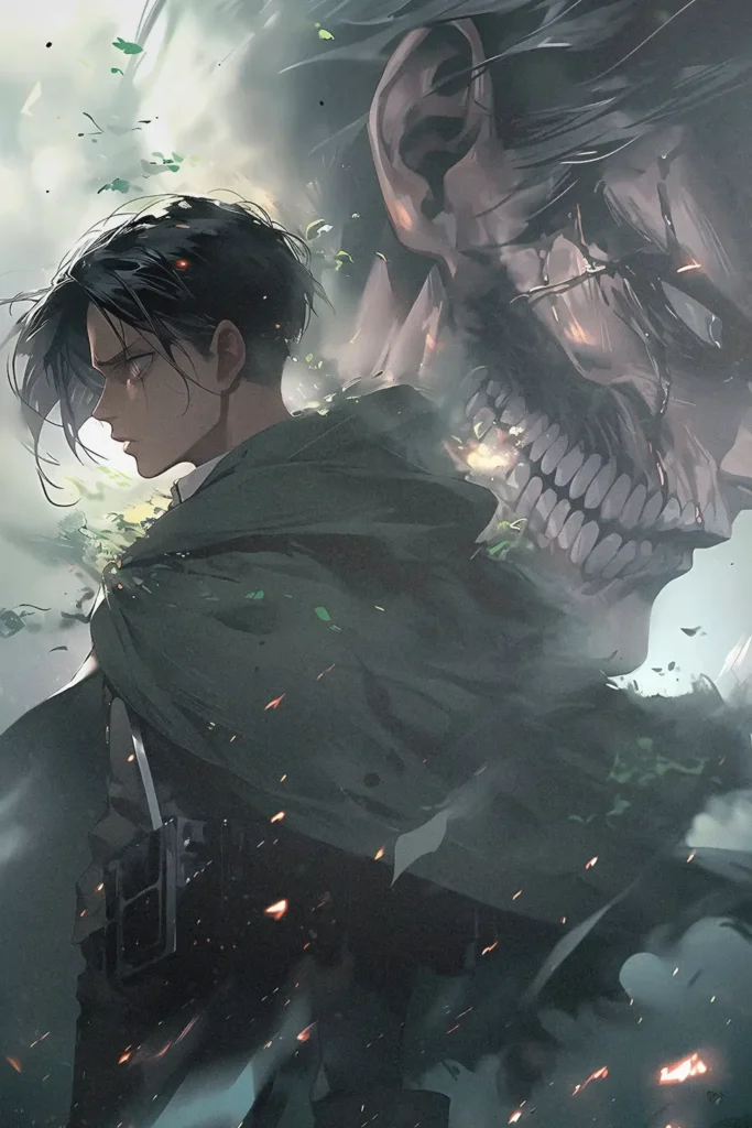 Levi Ackerman Attack On Titan Original Image Metal Wall Art Poster