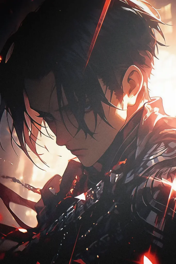 Levi Ackerman Attack On Titan Original Image Outstanding Printed Metal Wall Art