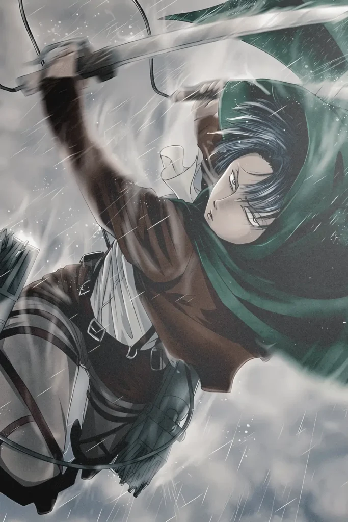 Levi Ackerman Attack On Titan Original Image Unique Metal Poster