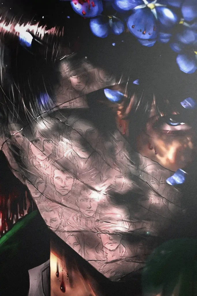 Levi Ackerman Attack On Titan Original Image Unique Printed Metal Poster