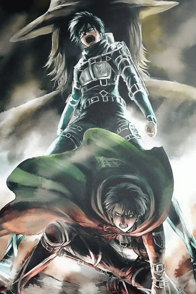 Levi Ackerman Attack On Titan Original Image Printed Metal Poster