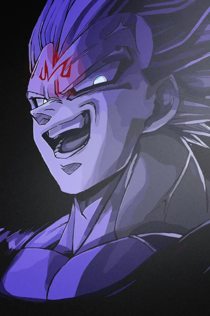 Majin Vegeta Dragon Ball Original Image Outstanding Printed Metal Poster