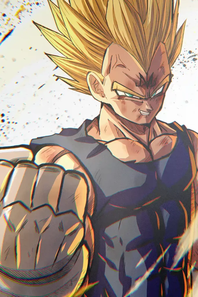 Majin Vegeta Dragon Ball Original Image Exclusive Metal Poster