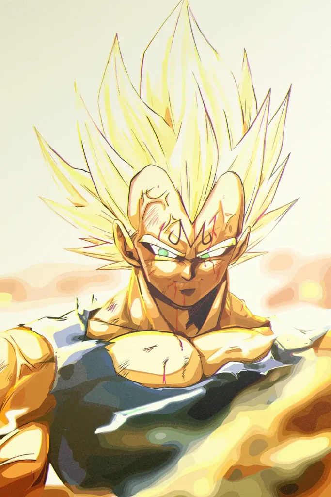 Majin Vegeta Dragon Ball Original Image Metal Poster