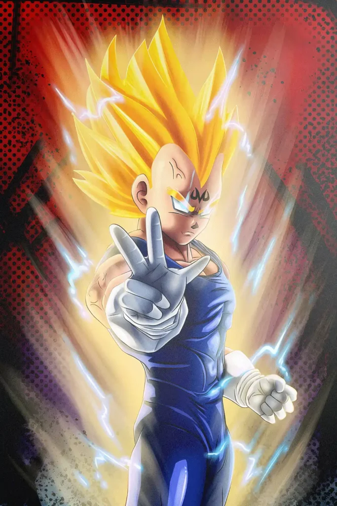 Majin Vegeta Dragon Ball Original Image Metal Wall Art Poster
