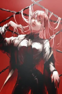 Makima Chainsaw Man Original Image Artistic Printed Metal Poster