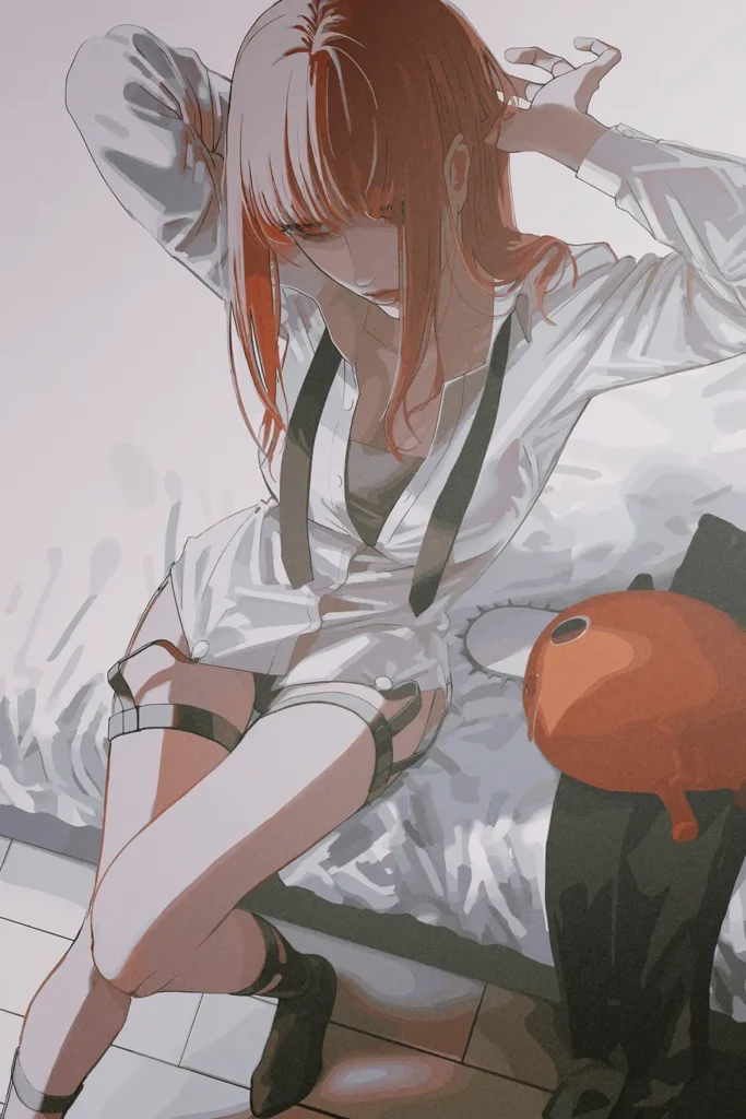 Makima Chainsaw Man Original Image Exclusive Metal Poster