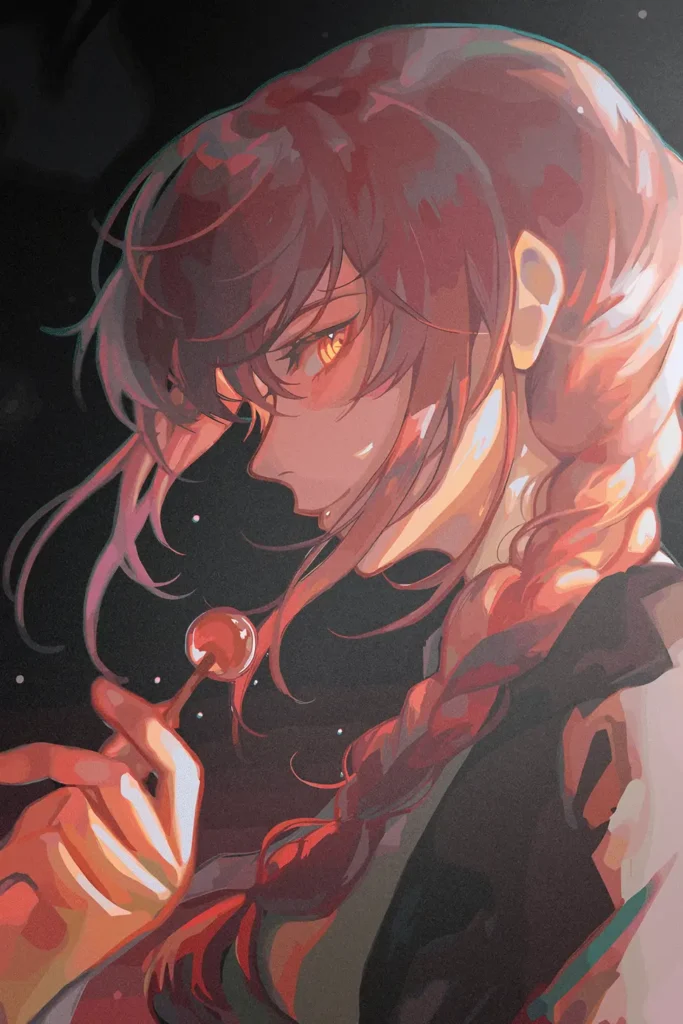 Makima Chainsaw Man Original Image High Quality Metal Poster