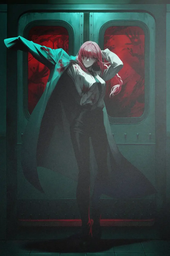 Makima Chainsaw Man Original Image Premium Printed Metal Poster