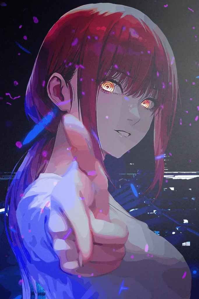 Makima Chainsaw Man Original Image Refined Printed Metal Poster