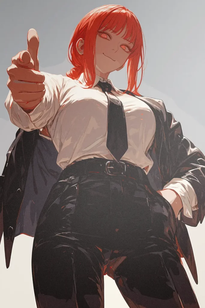 Makima Chainsaw Man Original Image Stellar Metal Wall Poster