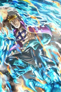 Marco the Phoenix One Piece Original Image Metal Print Poster