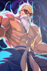Master Roshi Dragon Ball Original Image Premium Printed Metal Poster