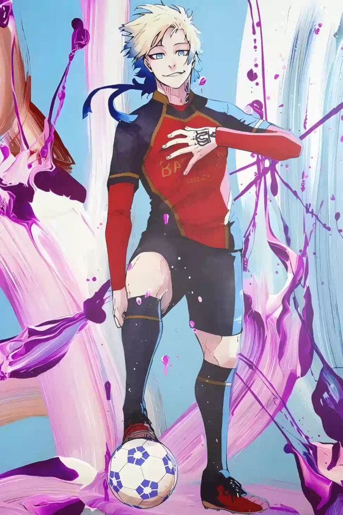 Showcase frame of the Michael Kaiser Metal Wall Poster, anime metal poster