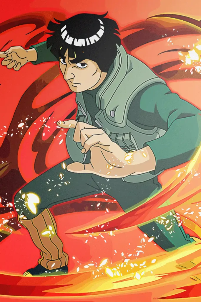Might Guy Naruto Original Image Metal Wall Poster
