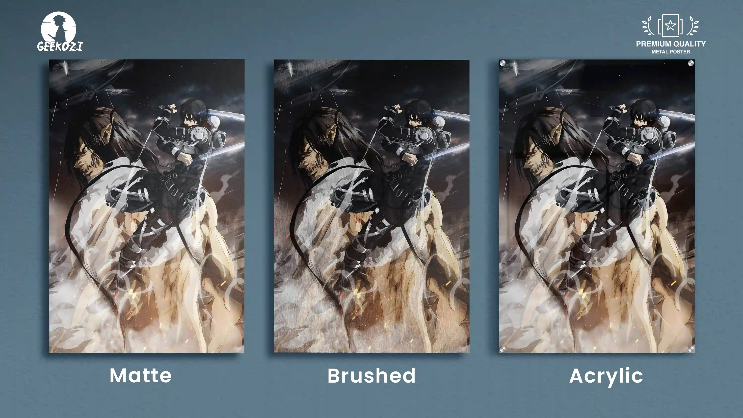 Mikasa Ackerman Attack On Titan All Product Types Metal Print Poster