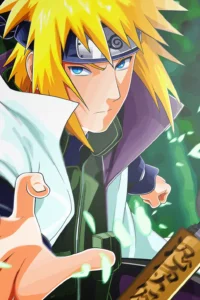 Minato Namikaze Naruto Original Image Metal Print Poster
