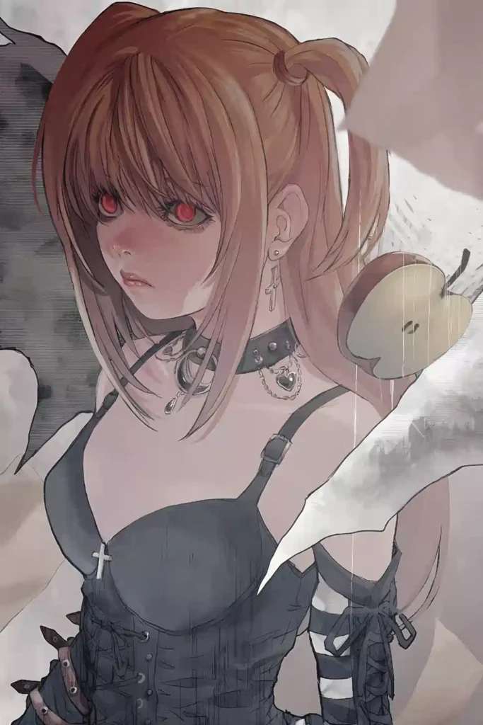 Misa Amane Death Note metal wall art showcase shot from the Geekozi collection