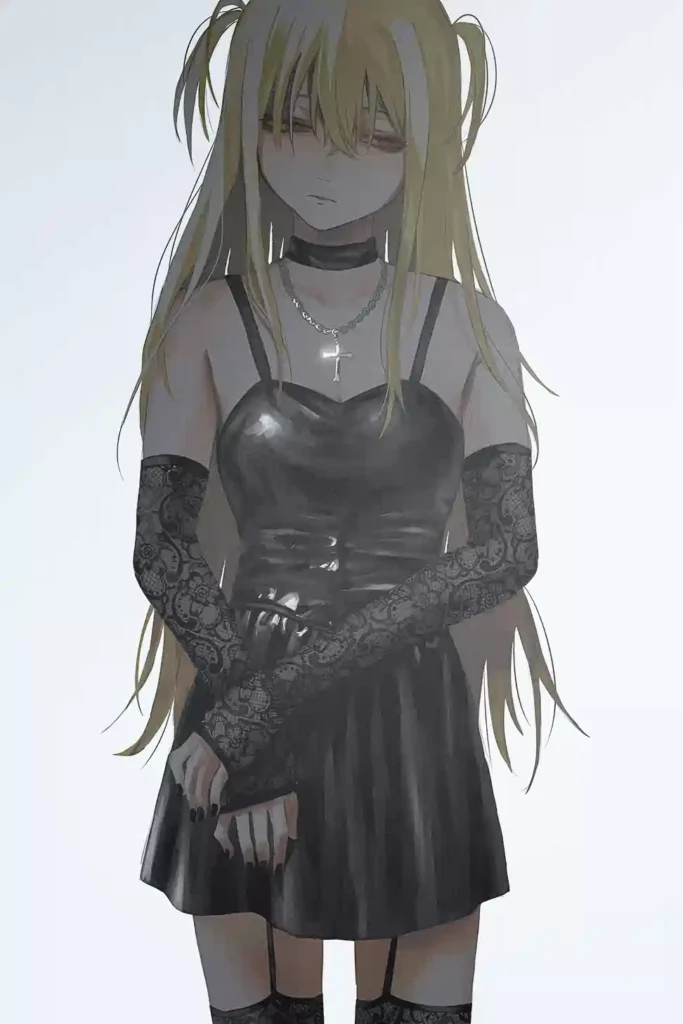 Misa Amane anime metal poster artistic detail and visual story from Death Note