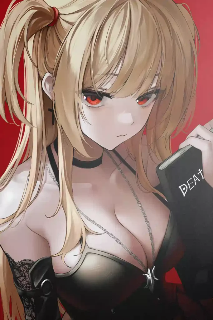 Showcase view of the Misa Amane Metal Wall Poster from Death Note