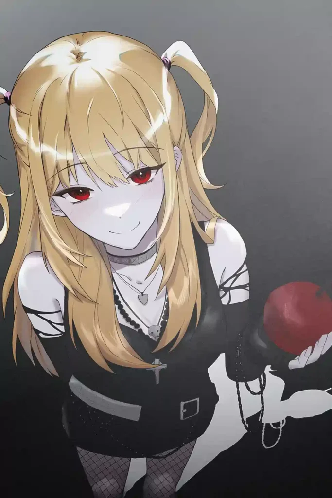 Misa Amane Death Note metal wall art showcase shot from the Geekozi collection