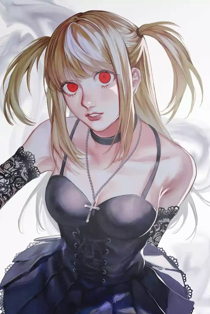Misa Amane anime metal poster artistic detail and visual story from Death Note