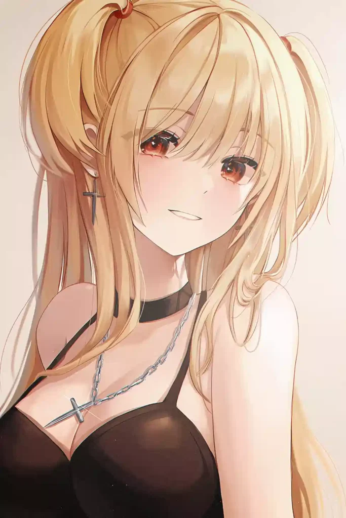 Misa Amane Death Note metal wall art showcase shot from the Geekozi collection