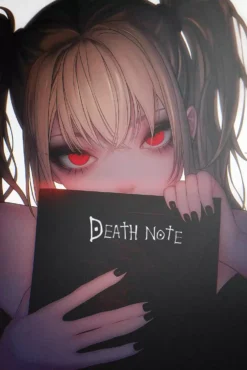 Misa Amane Death Note Stage Curtain Drift Printed Deluxe Metal Wall Poster