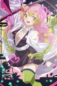 Mitsuri Kanroji Demon Slayer Original Image Exquisite Metal Wall Poster