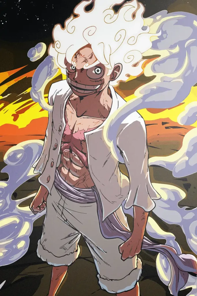 Monkey D Luffy One Piece Original Image Bespoke Metal Wall Art Poster