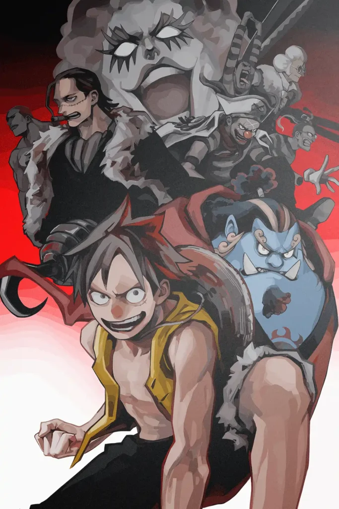 Monkey D Luffy One Piece Original Image Distinctive Metal Print Wall Art