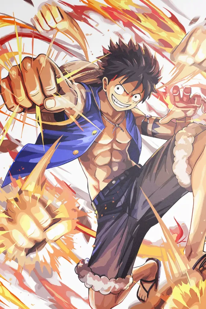 Monkey D Luffy One Piece Original Image Exclusive Metal Print