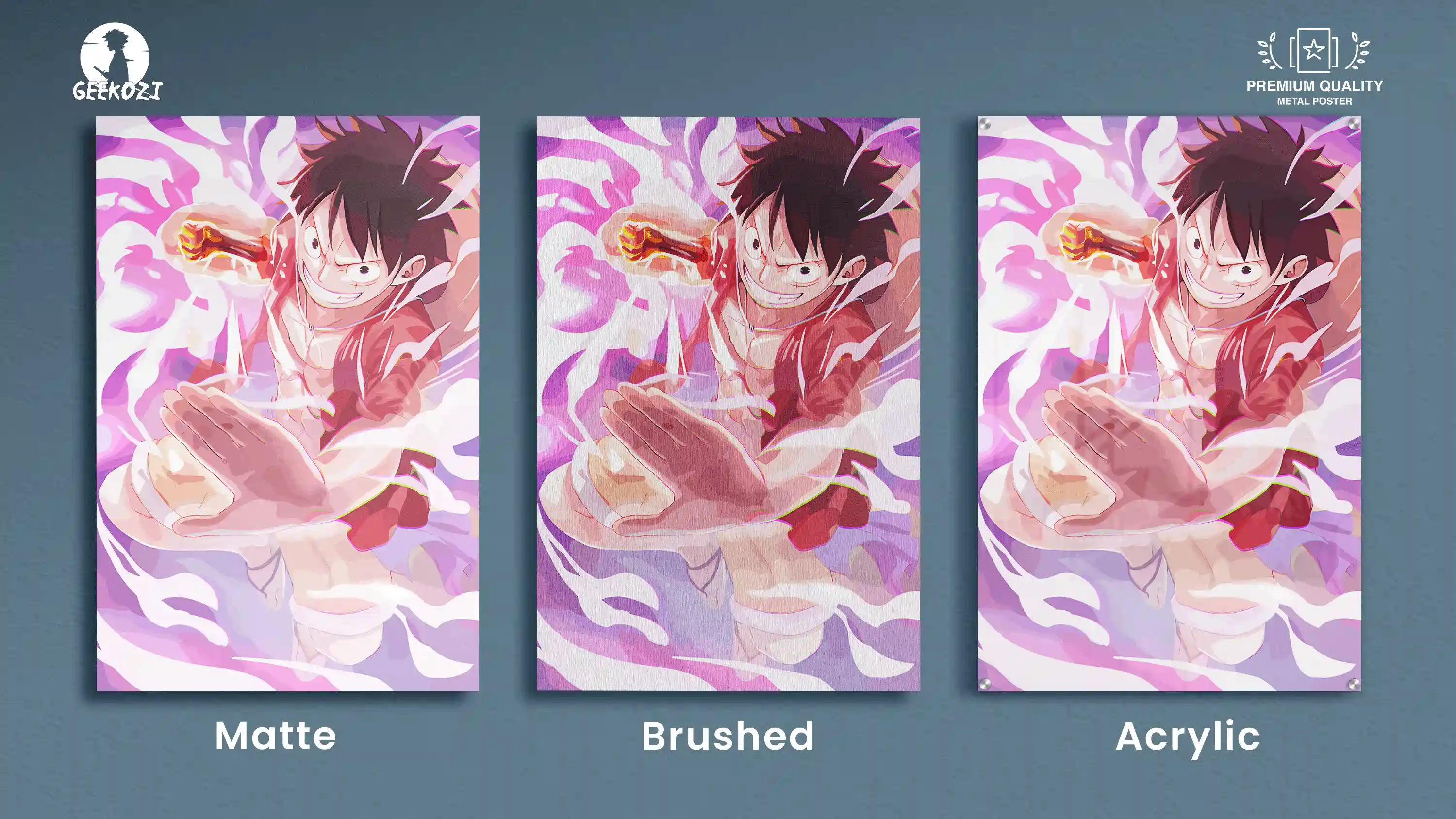 Monkey D Luffy One Piece All Product Types Exquisite Metal Poster