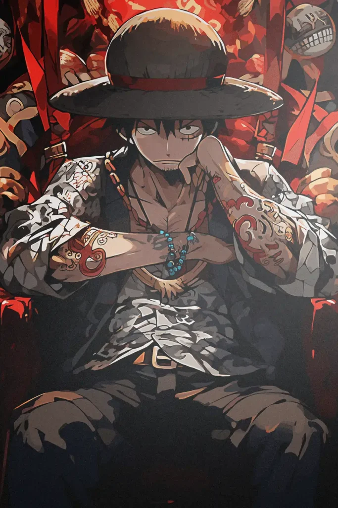 Monkey D Luffy One Piece Original Image Exquisite Metal Print Wall Art