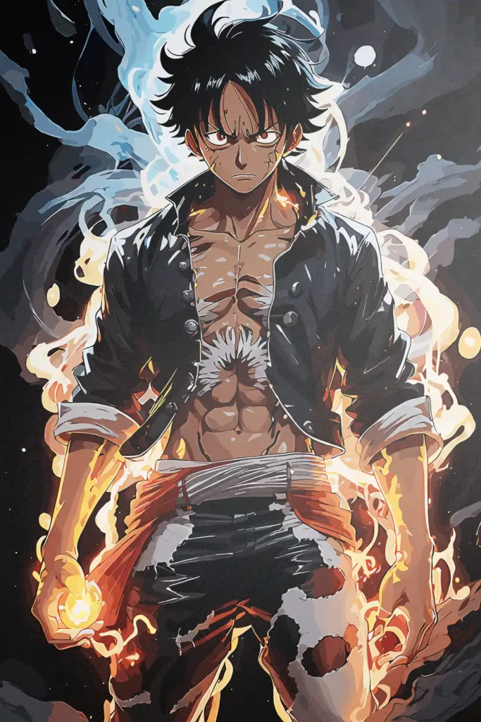 Monkey D Luffy One Piece Original Image High Quality Printed Metal Wall Art