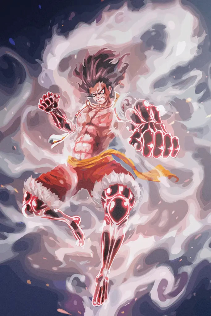 Monkey D Luffy One Piece Original Image Outstanding Metal Print Poster