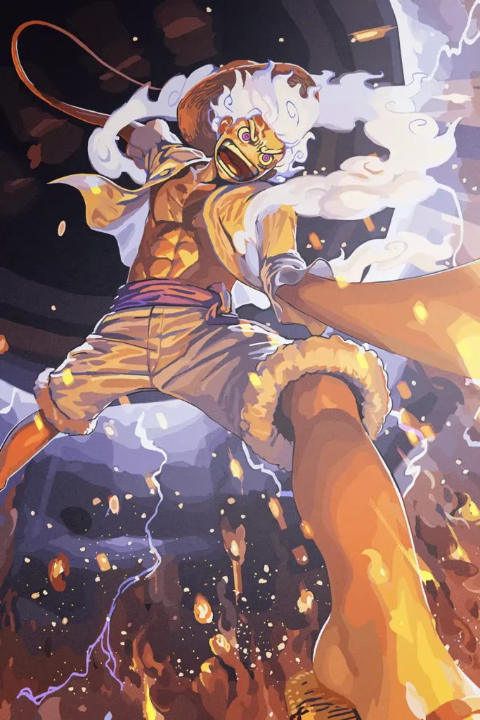 Monkey D Luffy One Piece Original Image Printed Metal Poster